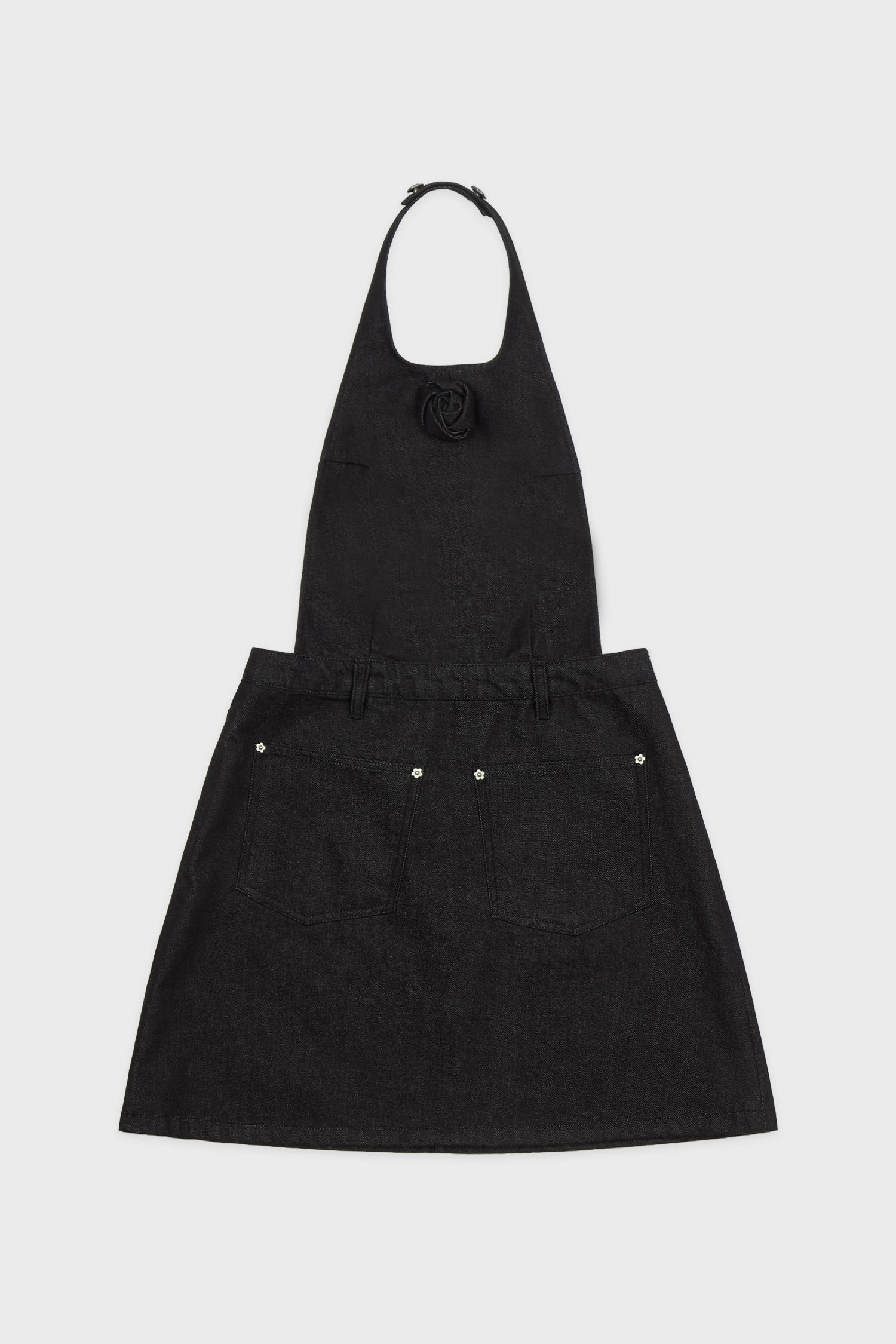 Flower Halter One-Piece (Black)