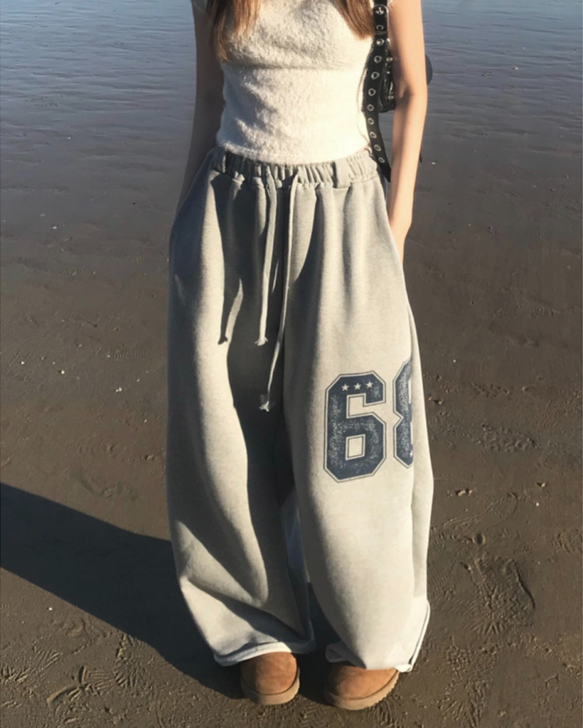 [UNISEX] ナンバー トレーニングパンツ (2色)