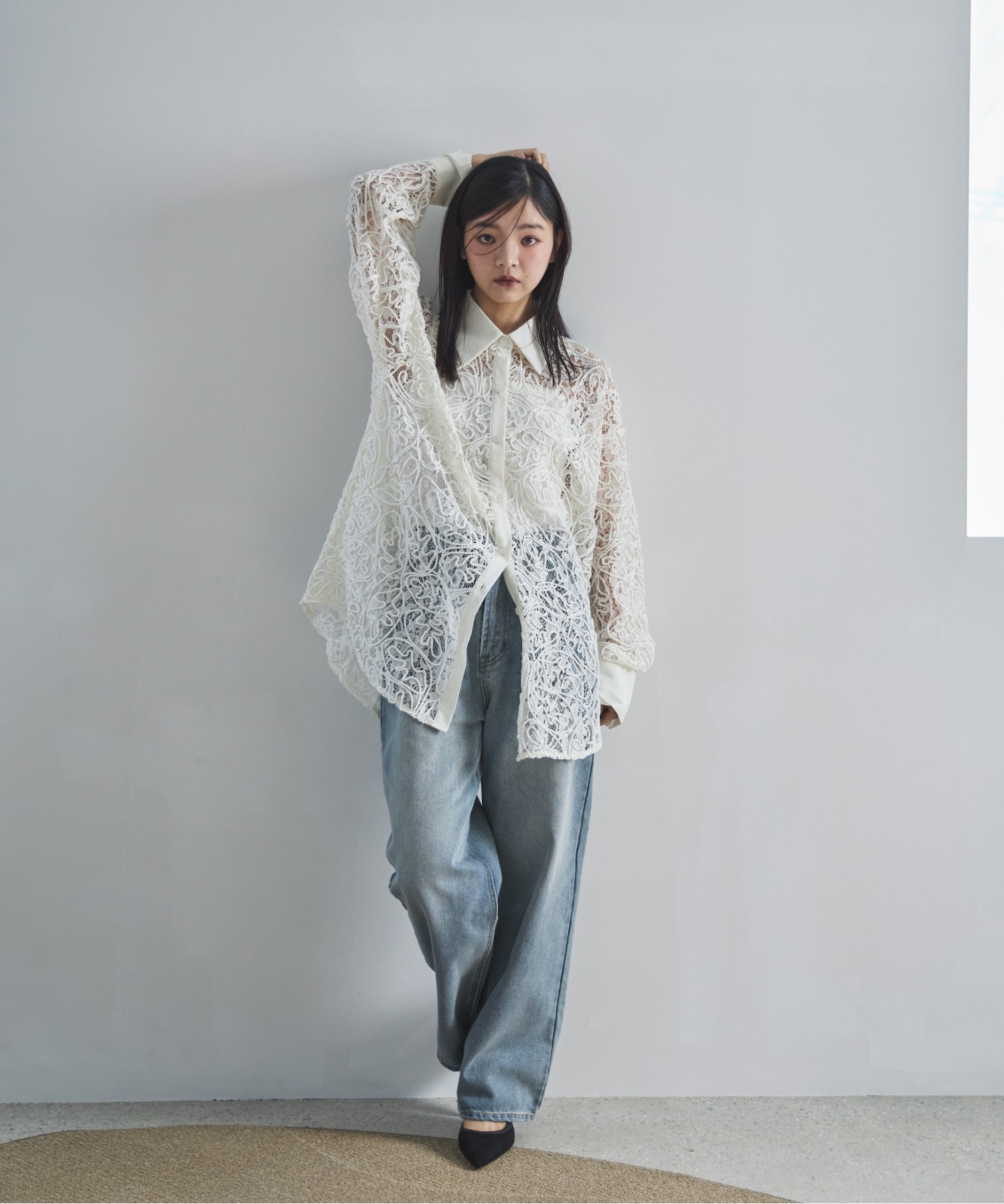 コードレースシアーシャツ | ファッション通販サイト NUGU