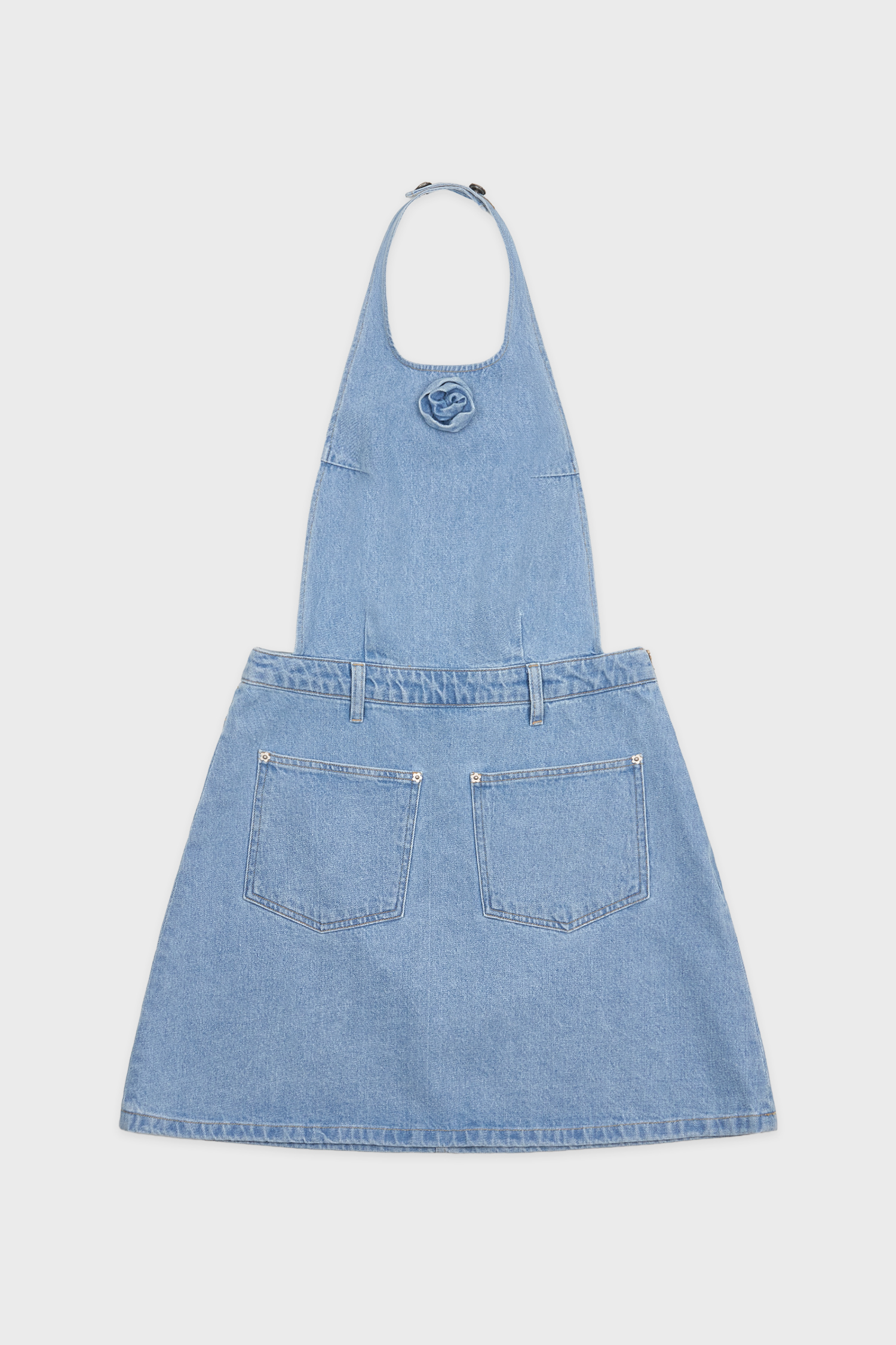 Flower Halter One-Piece (Blue)