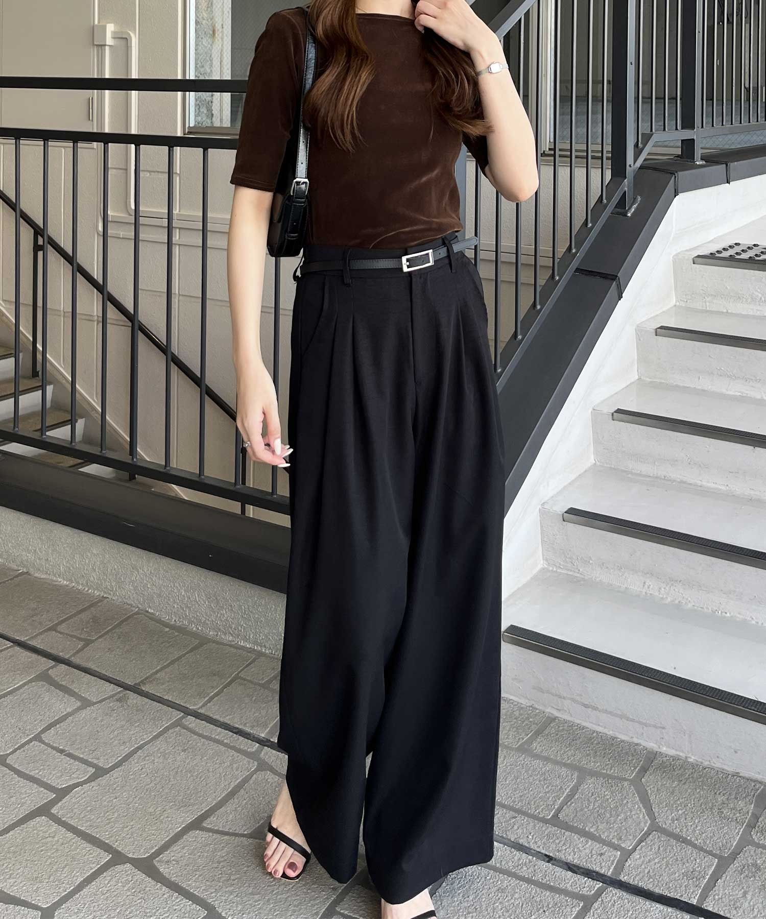 ベロアバックオープンカットソー | ファッション通販サイト NUGU