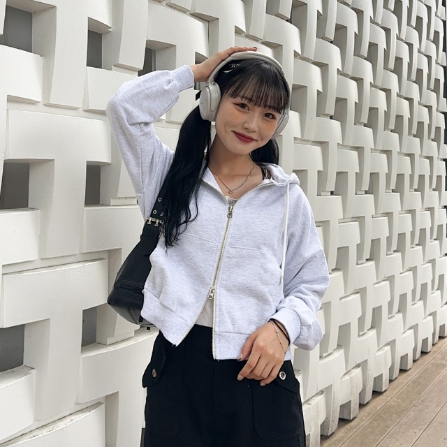 クロップド2wayパーカー | ファッション通販サイト NUGU