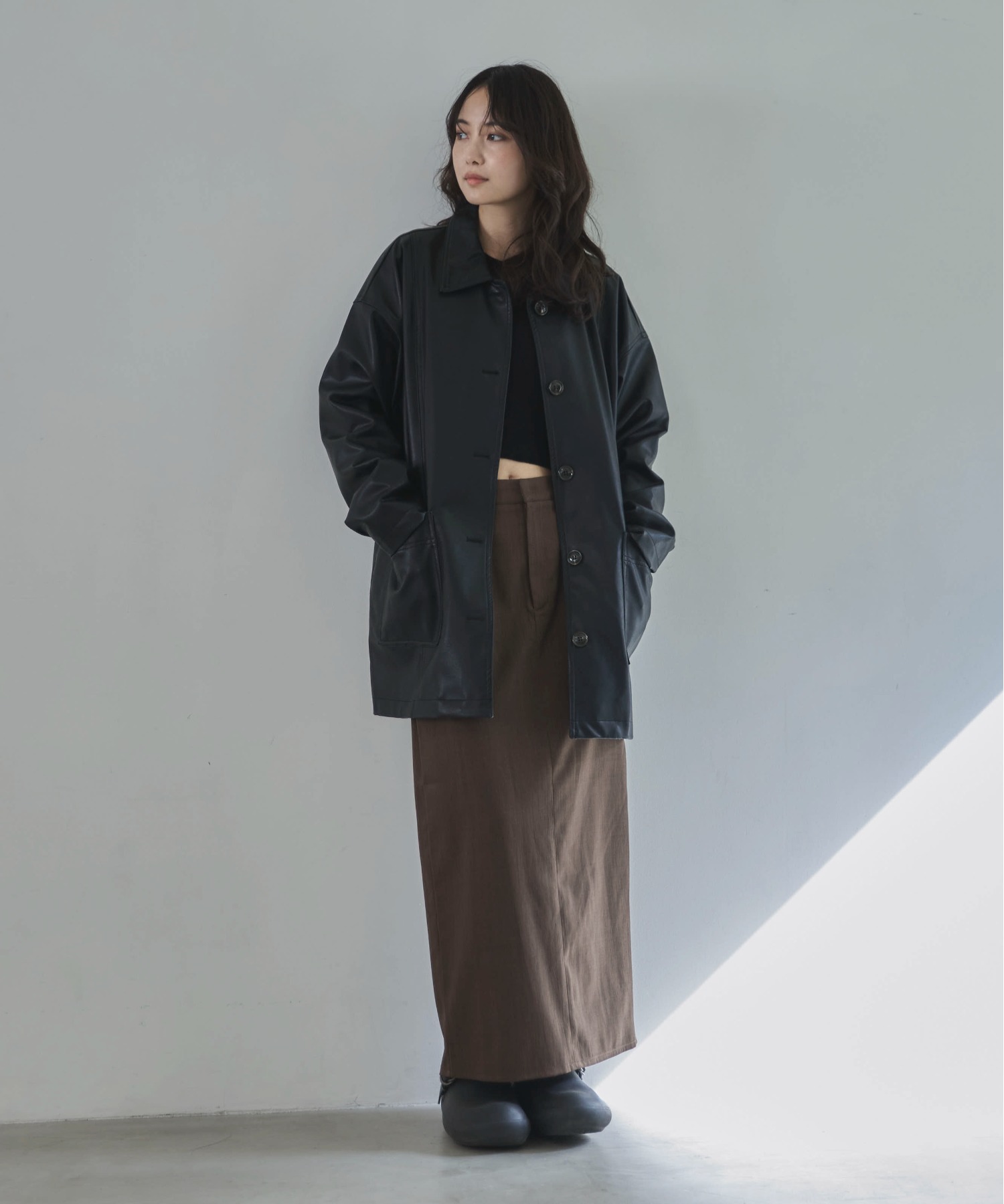 A Oページ セットアップ可】スラックスナロースカート | ファッション通販サイト NUGU