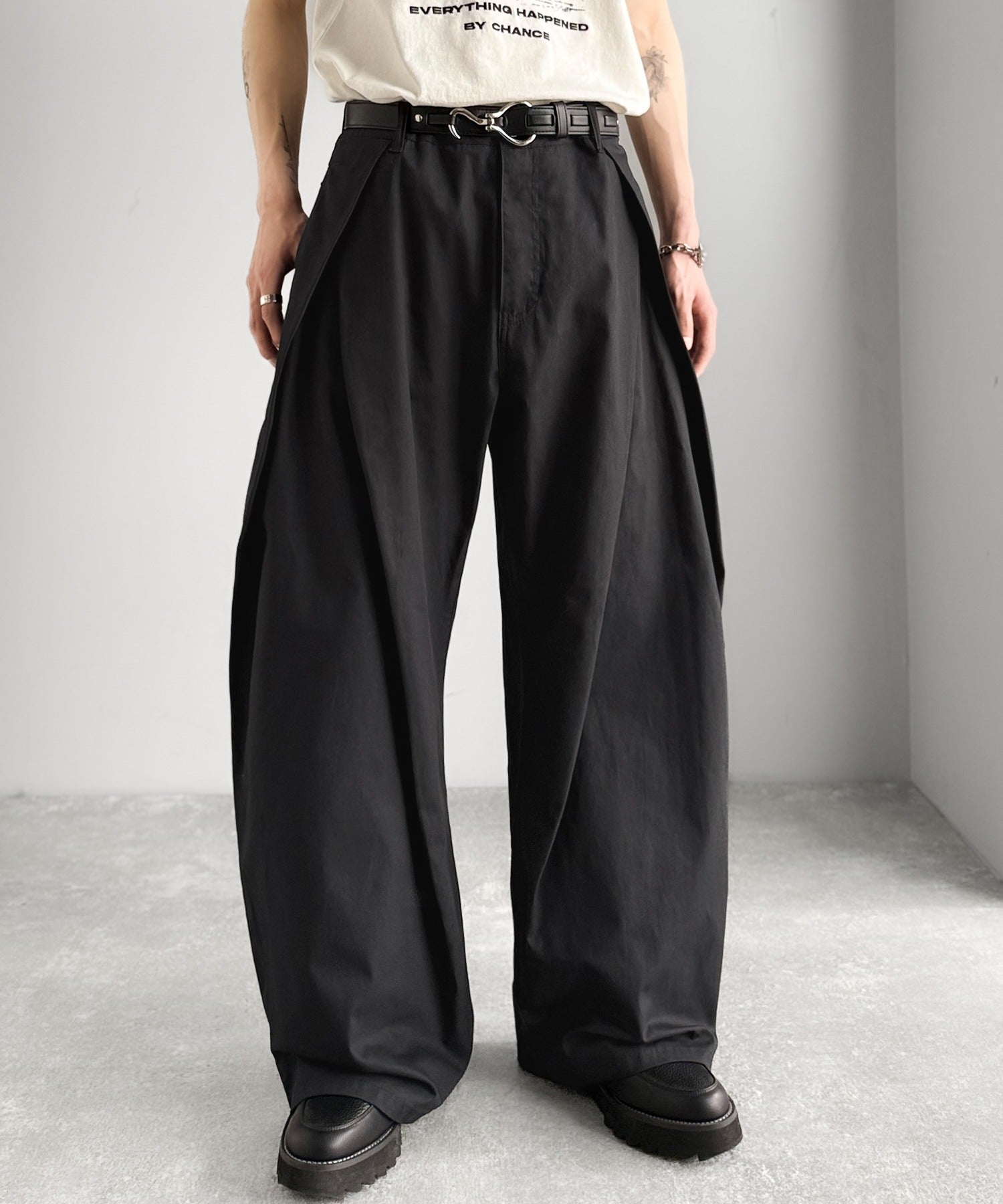 ENFOLD 　コクーンシルエット タックパンツ 　日本製 x3948 filum｜インタックコクーンパンツ - スタイルストア(スタイル