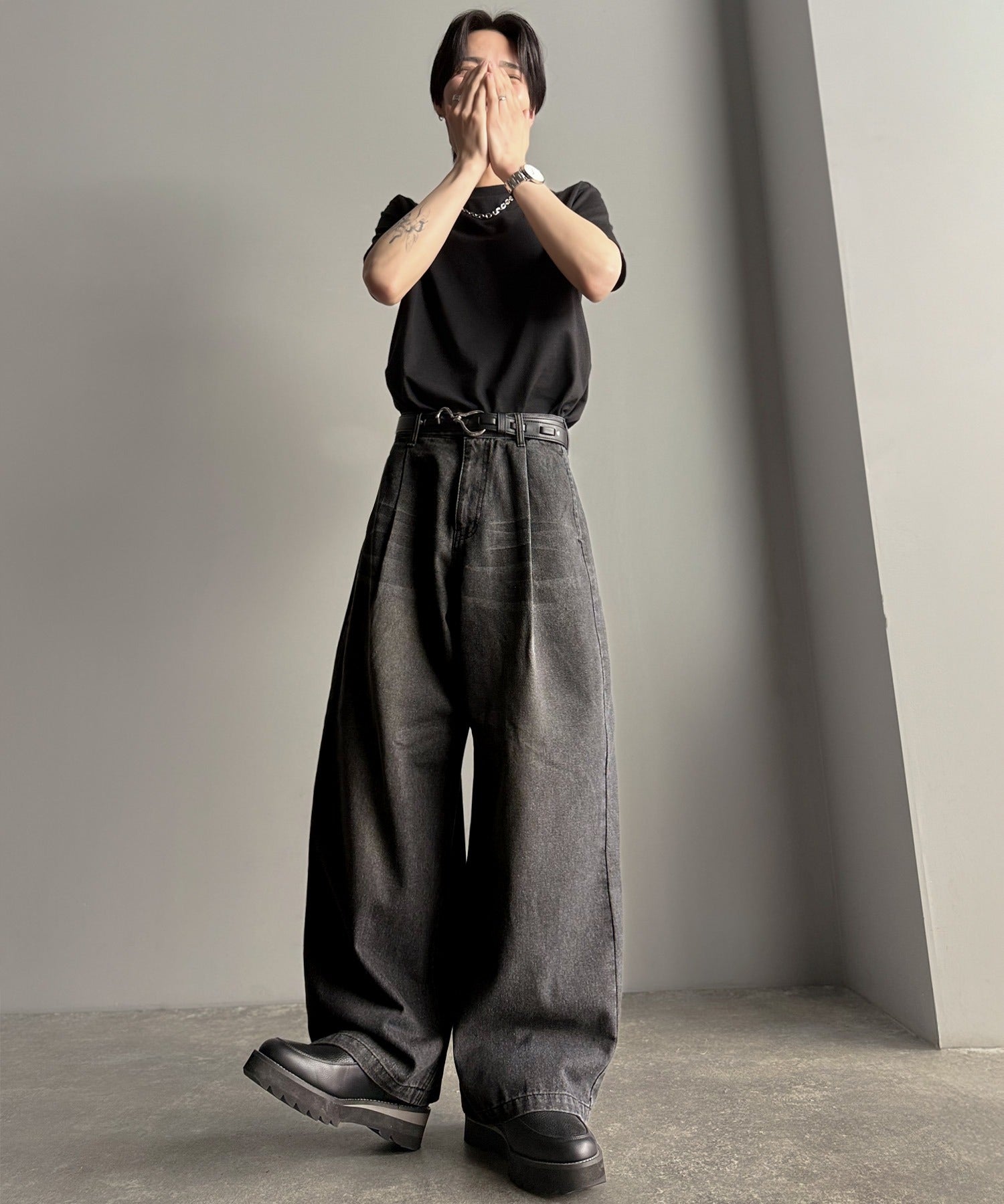 LOTSYOU★韓国★人気★Clueless Bootscut Denim 2色 LOTSYOU☆韓国☆人気☆Clueless Bootscut Denim 2色 デニム
