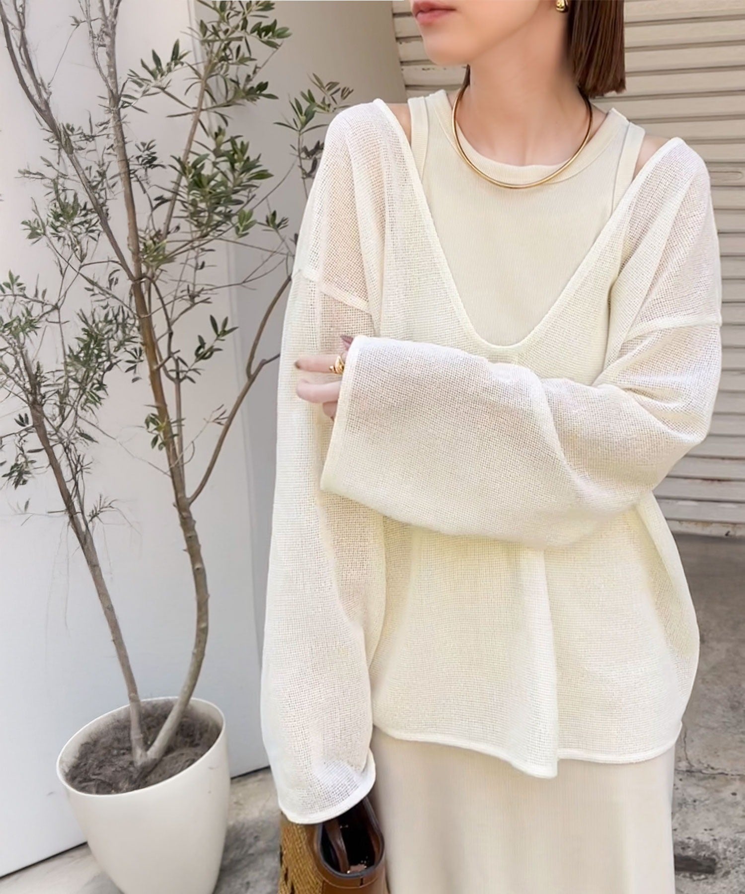 sayo×クラシカルエルフコラボ》いつもの服に+1。ちょうどいい抜け感を