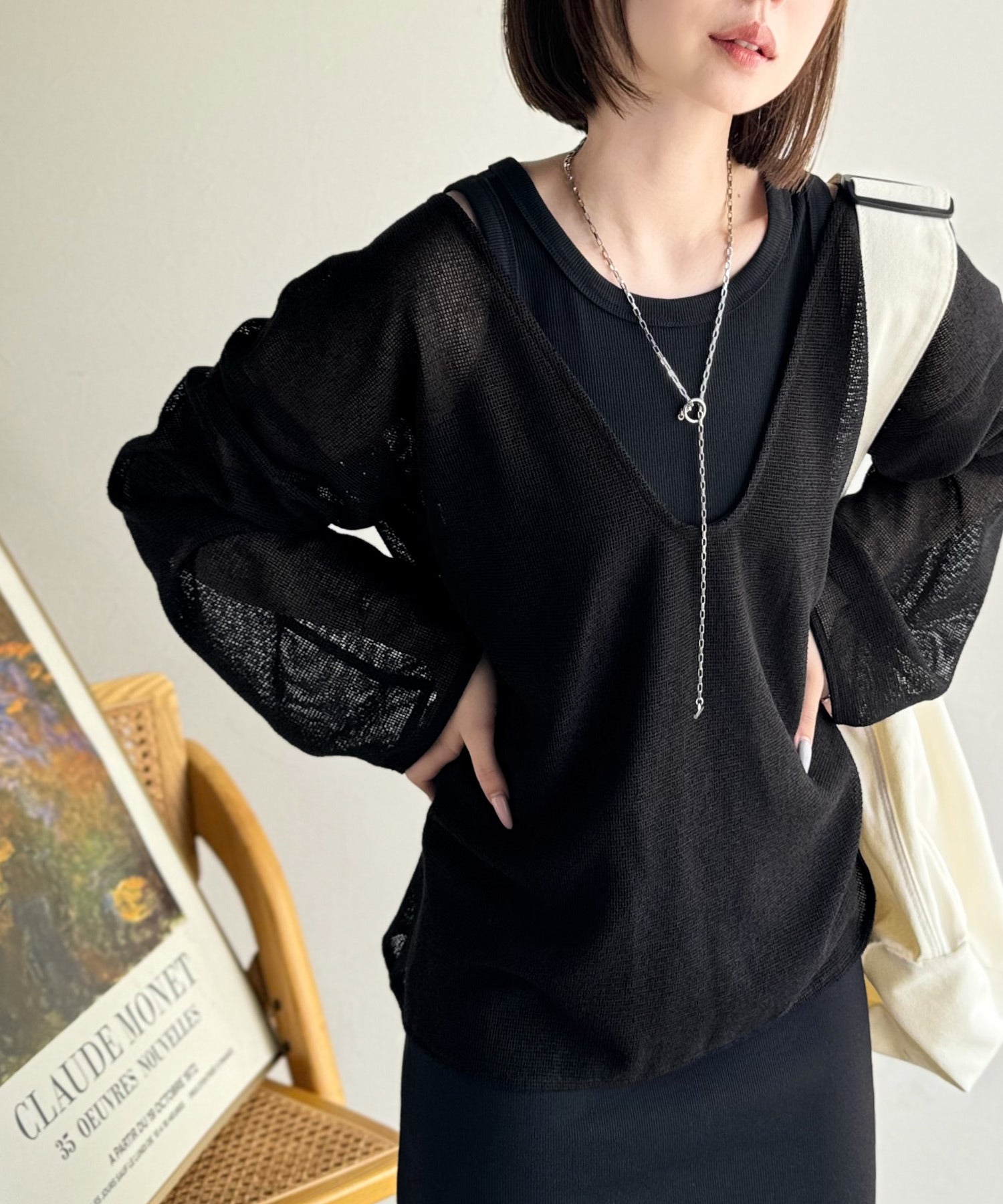 sayo×クラシカルエルフコラボ》いつもの服に+1。ちょうどいい抜け感を