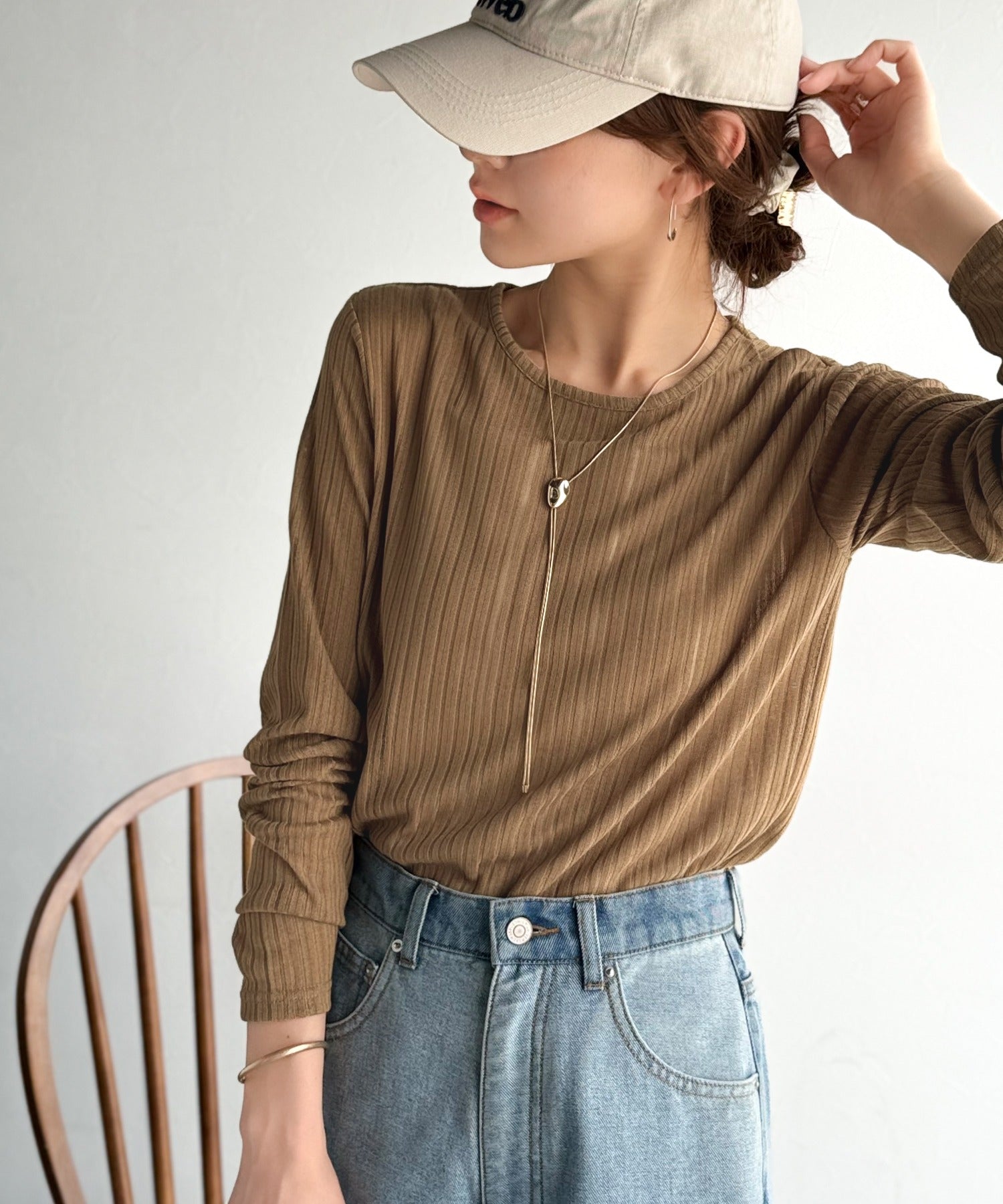 sayo×クラシカルエルフコラボ》透けるたびに、細見え。ストライプ