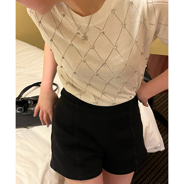 キラキラ半袖ニット | ファッション通販サイト NUGU