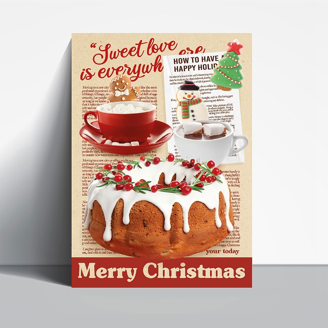 christmas cake　映画 ポスター ４種類 クリスマスポスター/Christmas cake/選べる3デザイン（A4