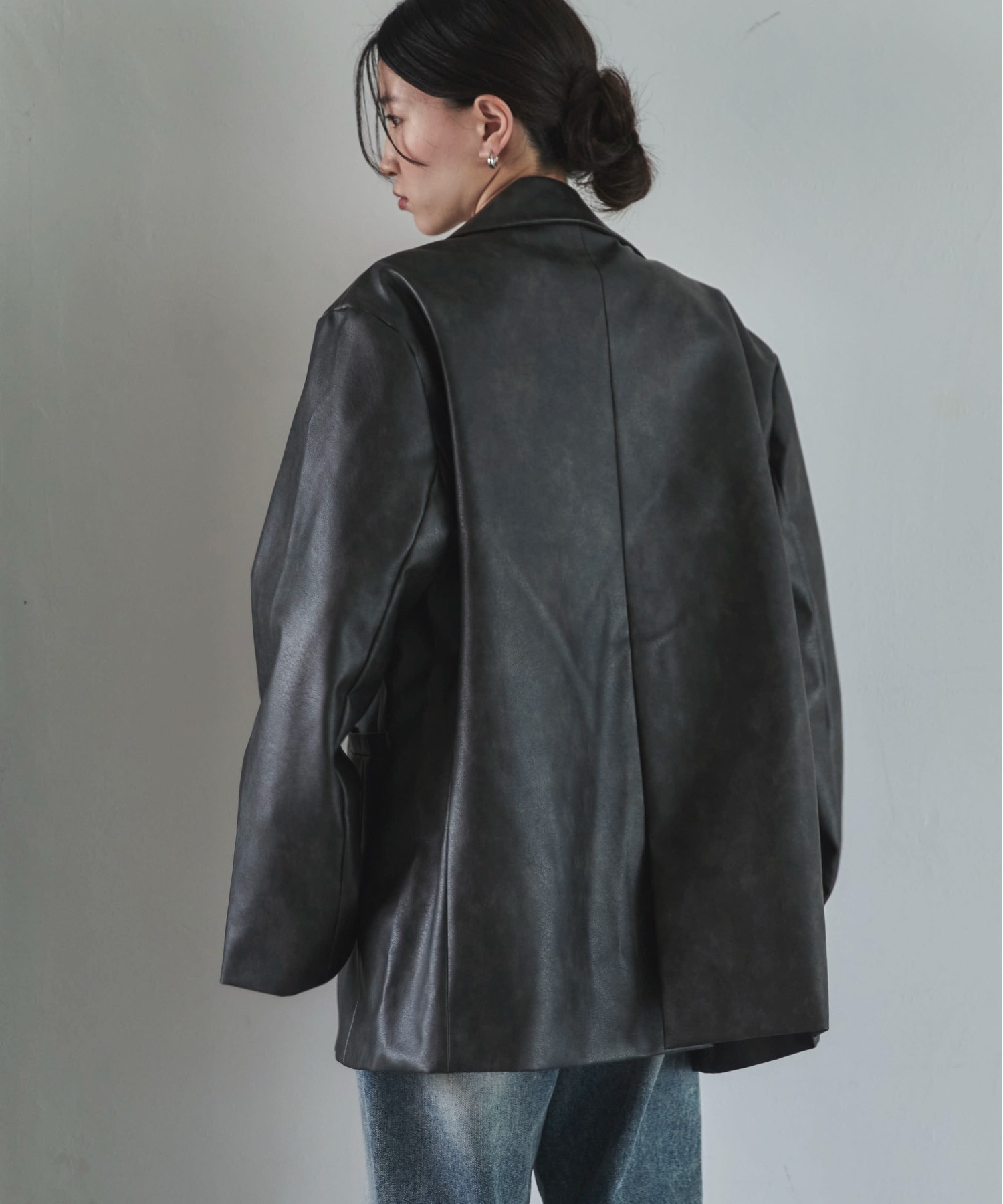 ビンテージレザーテーラードジャケット | ファッション通販サイト NUGU