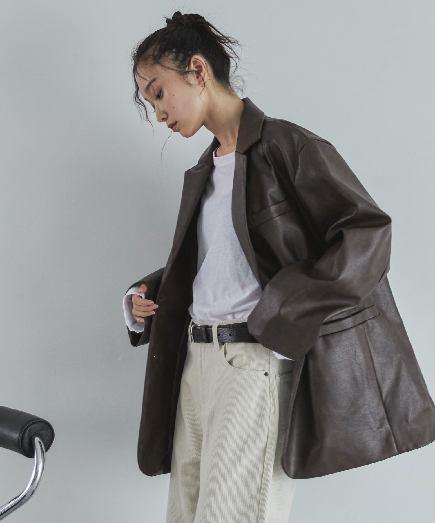 ビンテージレザーテーラードジャケット | ファッション通販サイト NUGU