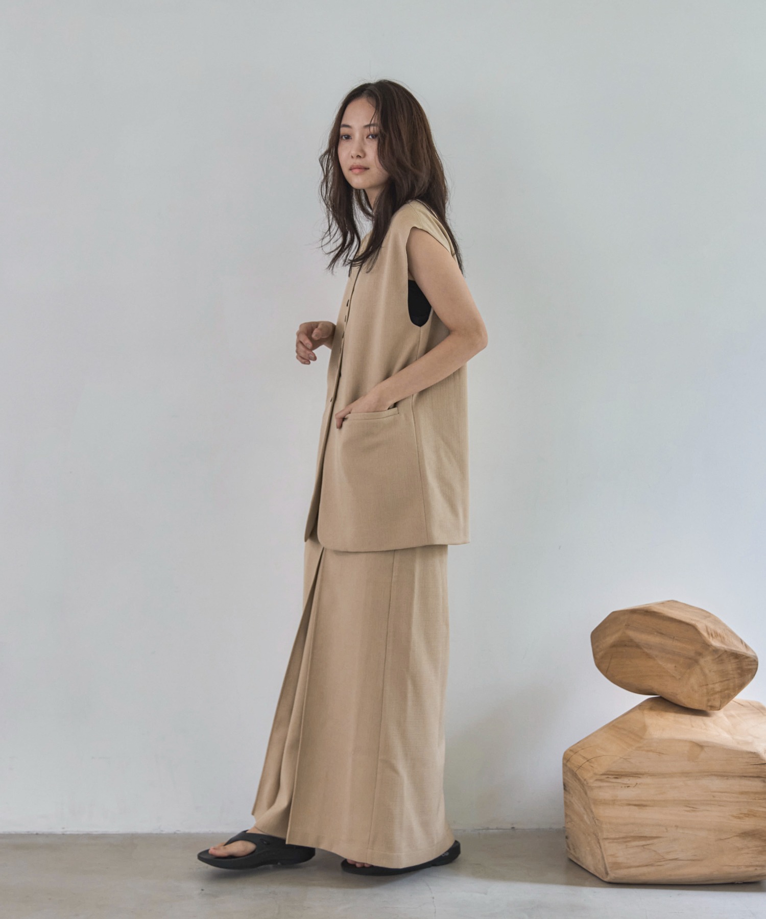 セットアップ可】コンフォートツイードハンサムベスト | ファッション