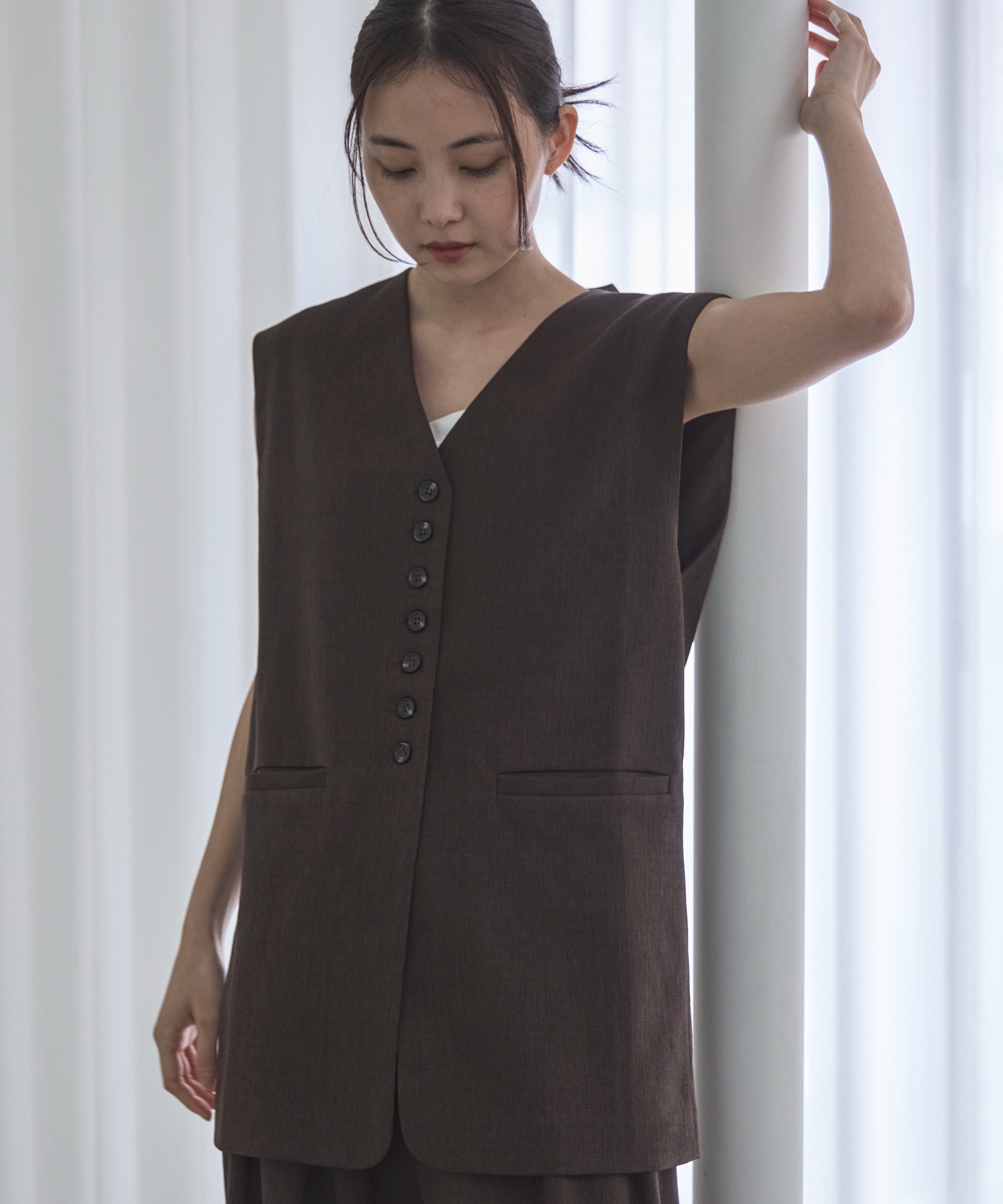セットアップ可】コンフォートツイードハンサムベスト | ファッション