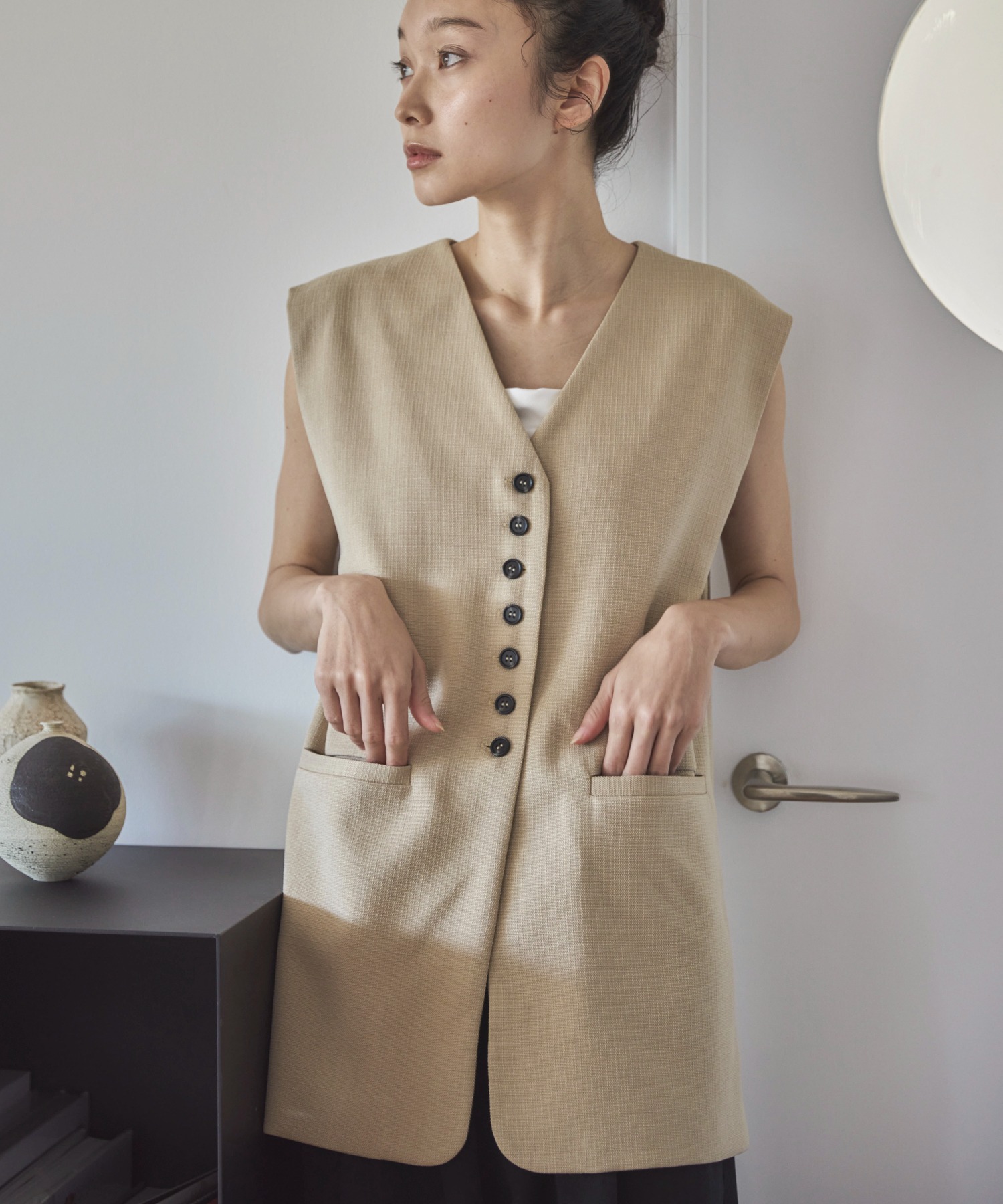 セットアップ可】コンフォートツイードハンサムベスト | ファッション