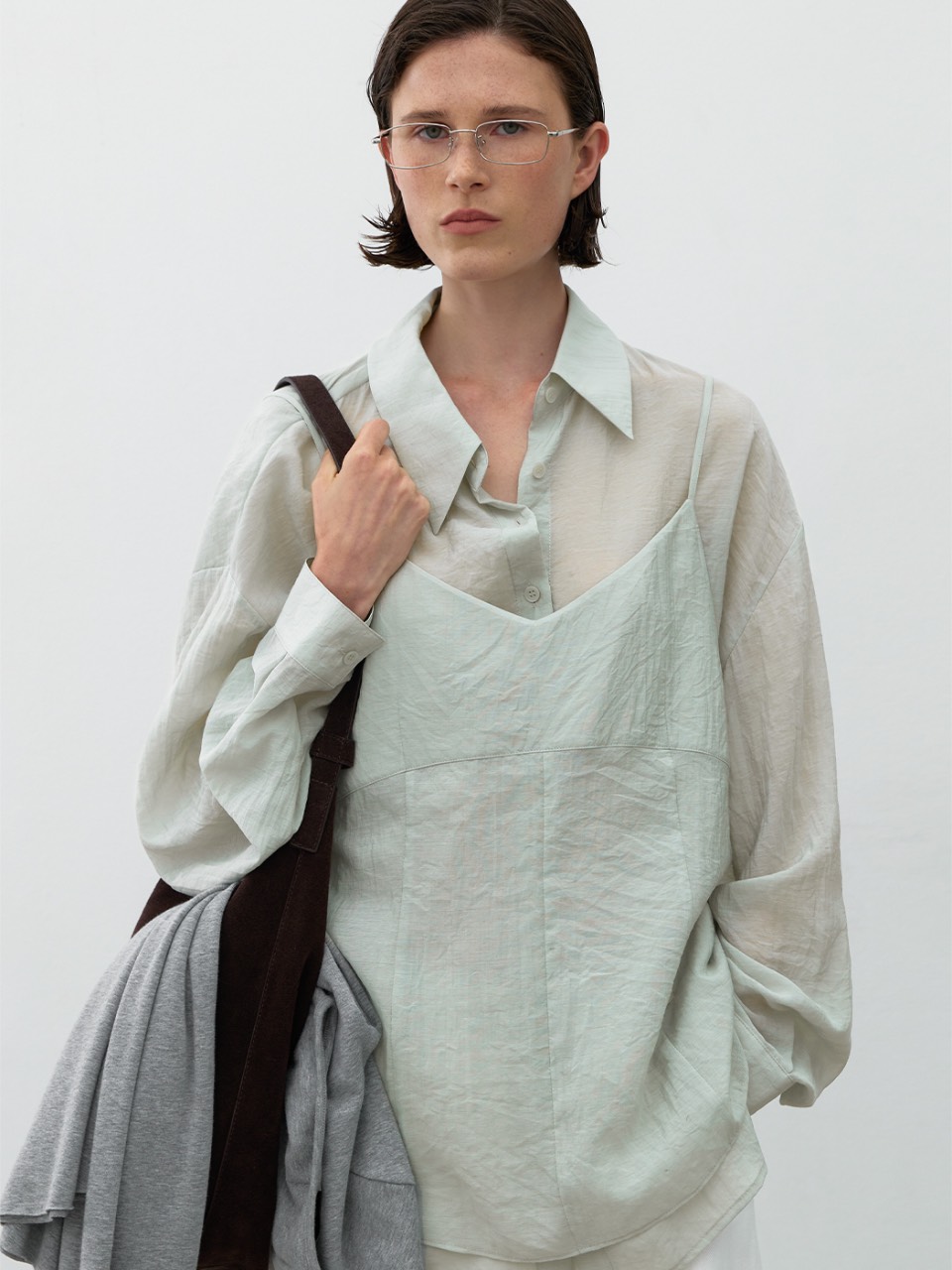 Atelier Nain ホワイト クロップドシャツ FREE logo AP puffy knit – BUNNY APARTMENT