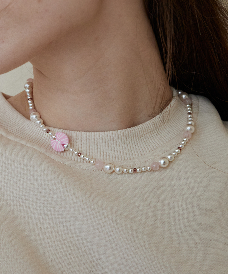 yurika akutsu　ピンクパールネックレス ピンクパールネックレス | ファッション通販サイト NUGU