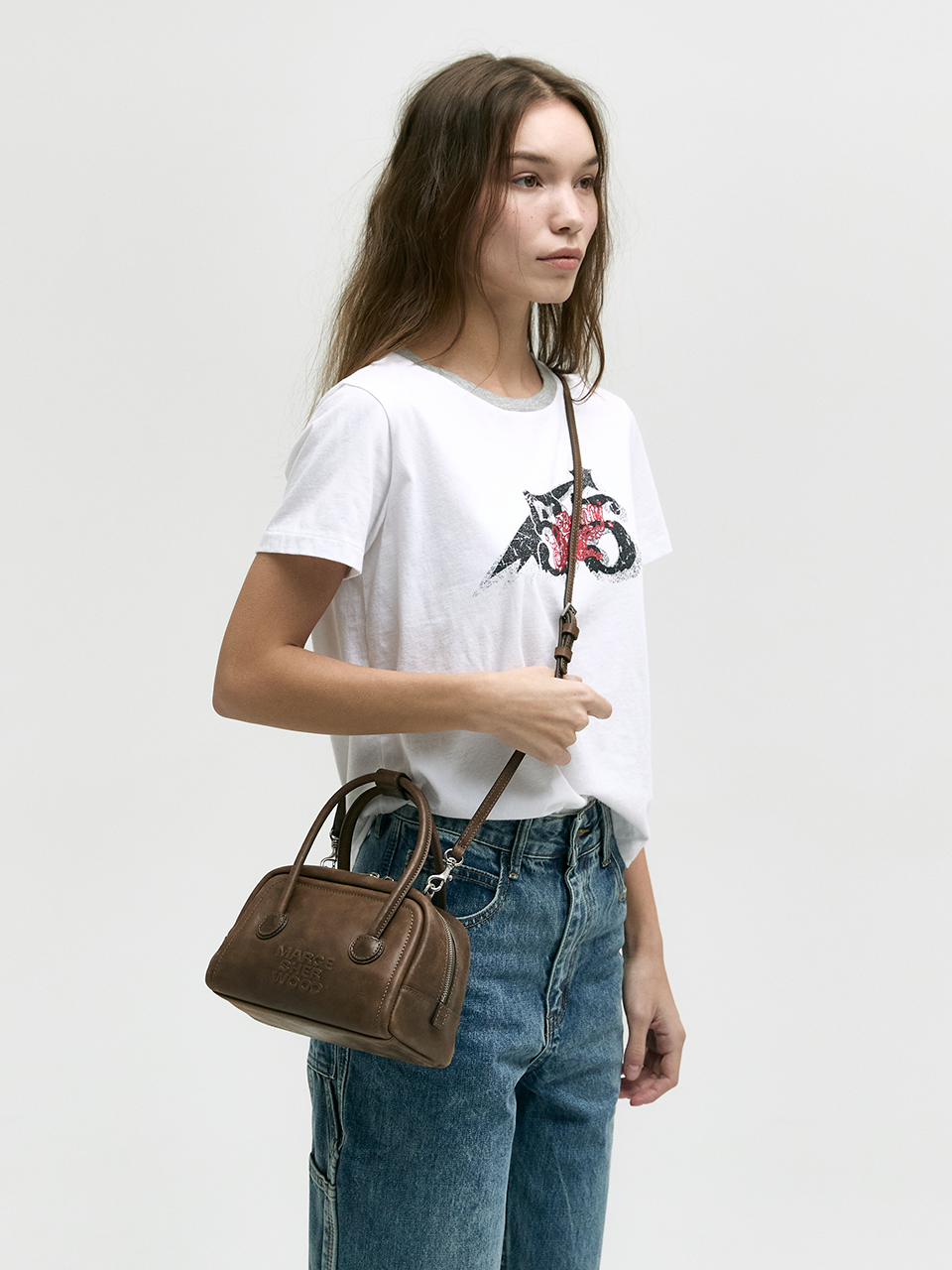 【購入特典】SOFT TOTE MINI_washed brown pull-up