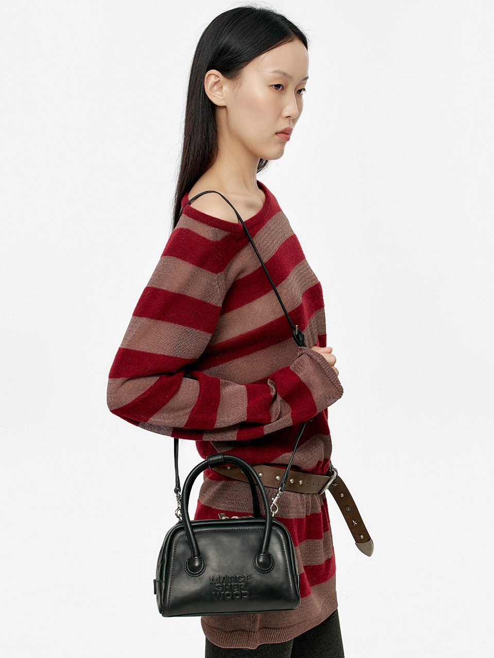 SOFT TOTE MINI_black pull-up