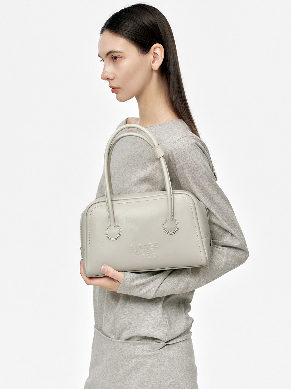 SOFT TOTE_light grey plain