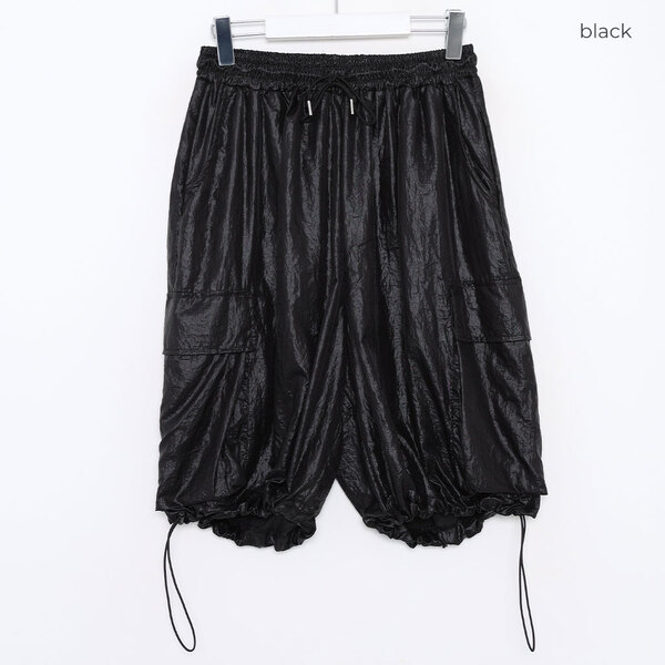 グロッシードローストリングナイロンハーフパンツ