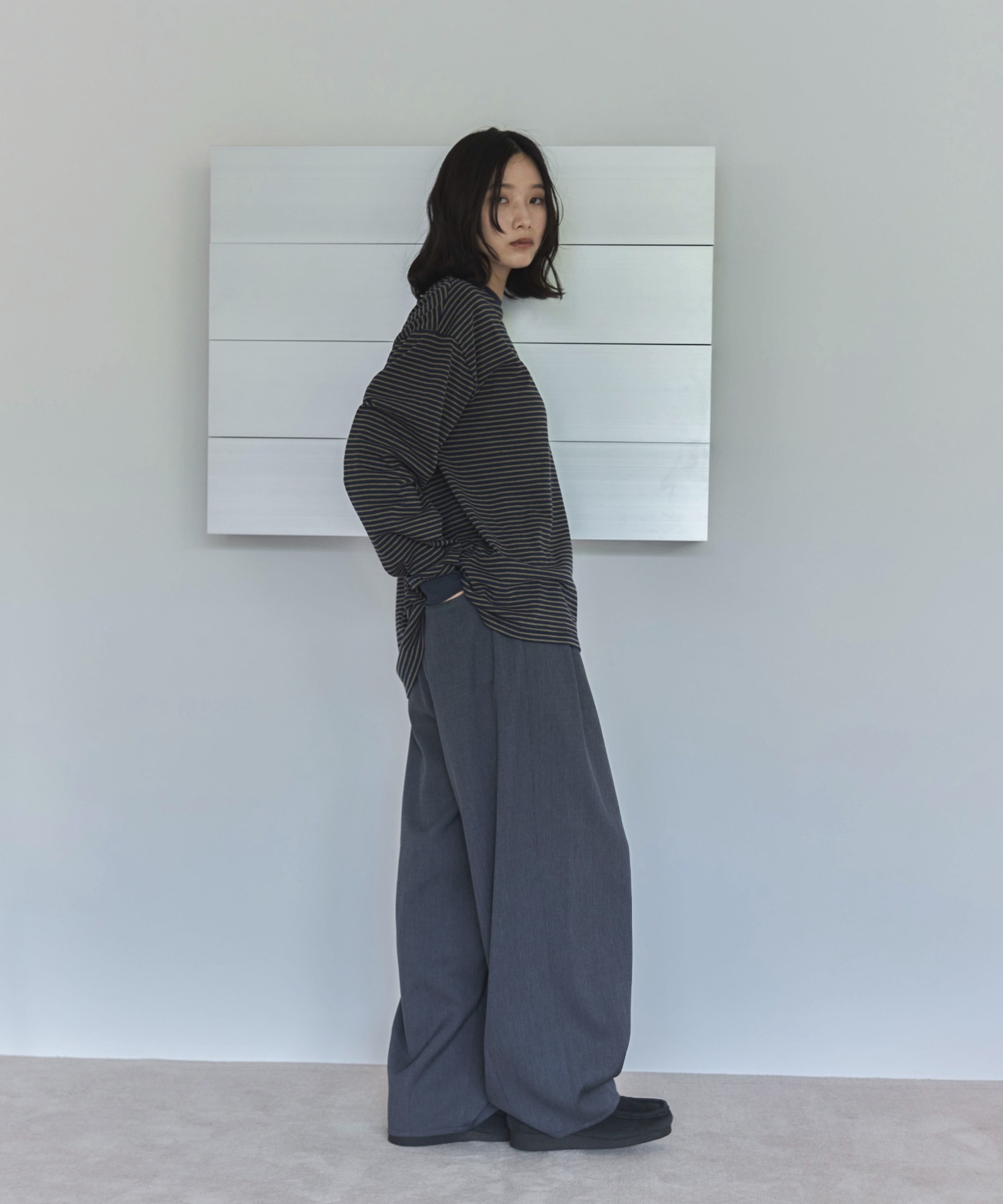 エンブロイダリーボーダーロンTee | ファッション通販サイト NUGU