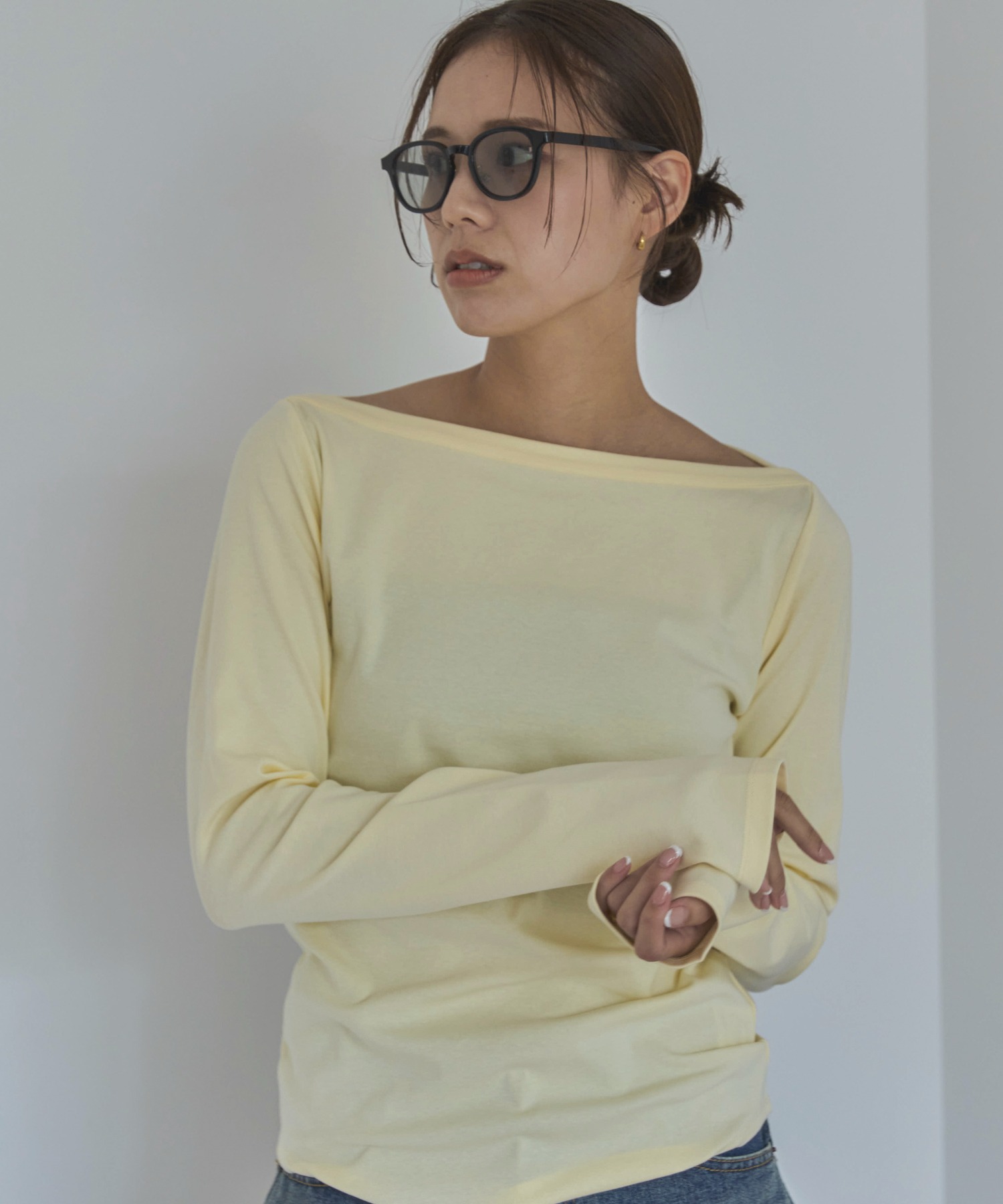 フライスボートネックロンTee | ファッション通販サイト NUGU