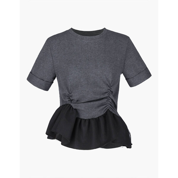 bibiy MIA PEPURAM TOP bibiy. グレー bibiy MIA PEPURAM TOP bibiy