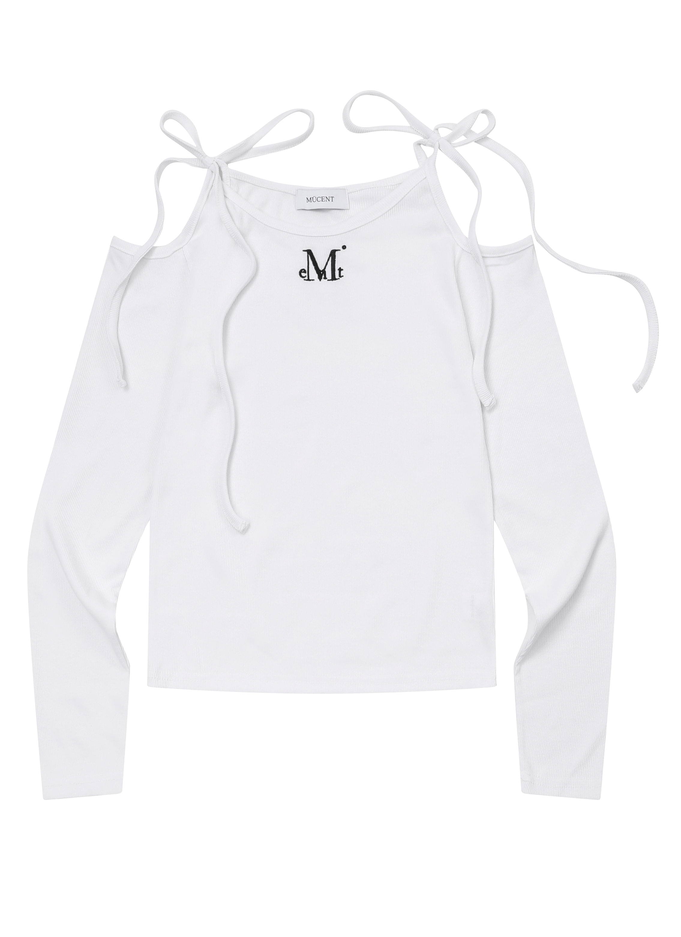 NEKI RIBBON OFF SHOULDER T (3COLOR)