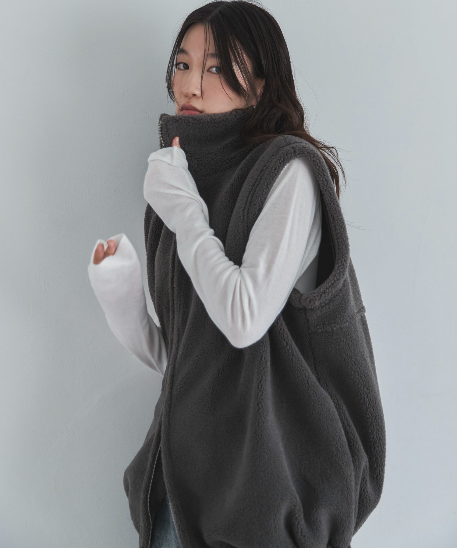 ダブルジップボアベスト | ファッション通販サイト NUGU