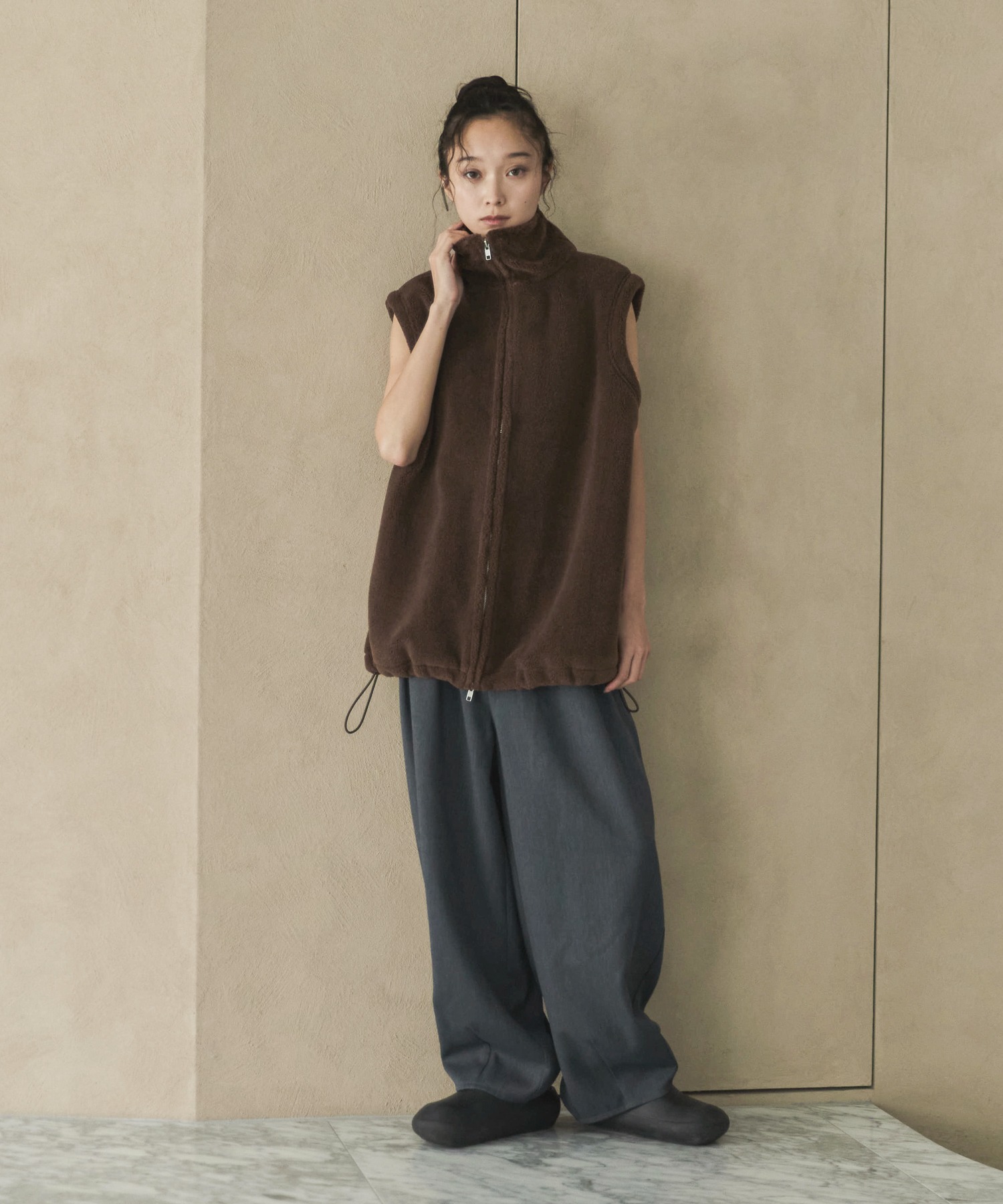 ダブルジップボアベスト | ファッション通販サイト NUGU