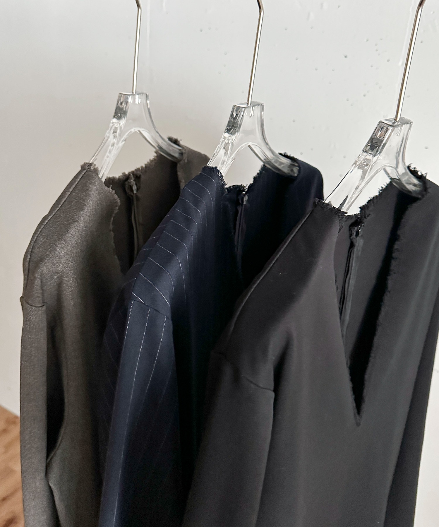 TALLサイズあり】ディープVネックペンシルロングワンピース