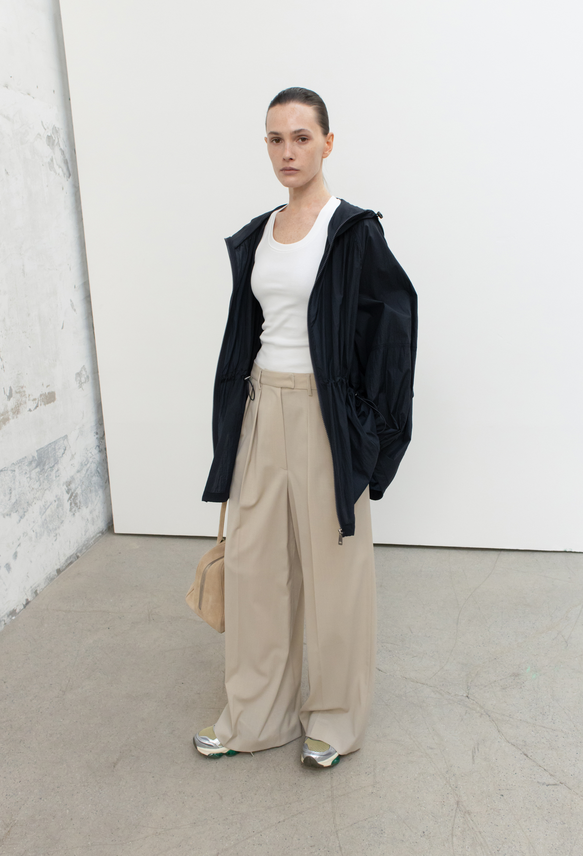 Summer Wool Trousers Light Beige
