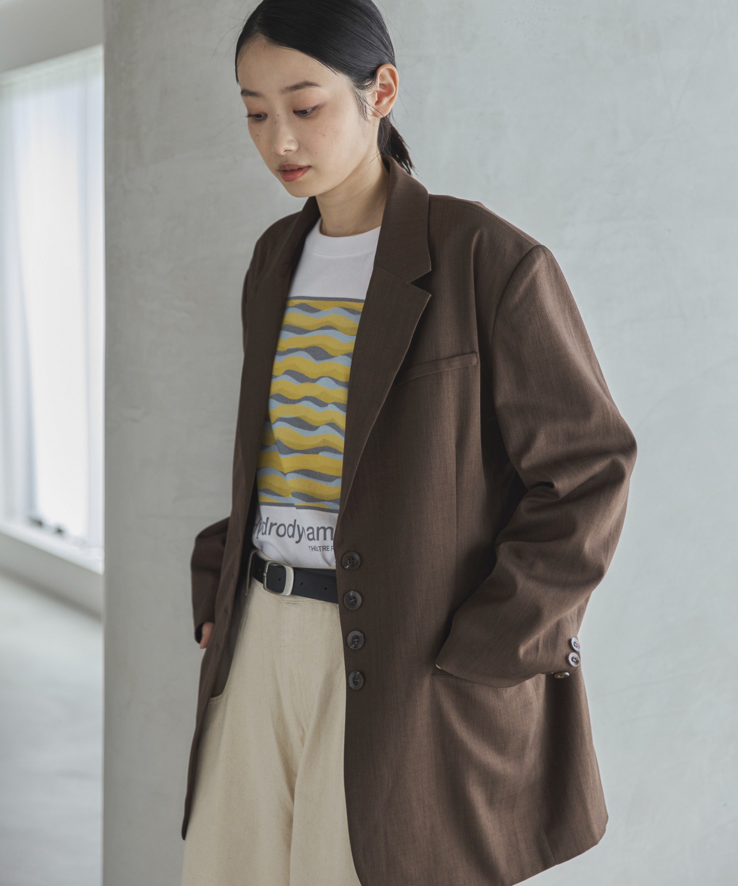 セットアップ可】テーラードオーバージャケット | ファッション通販