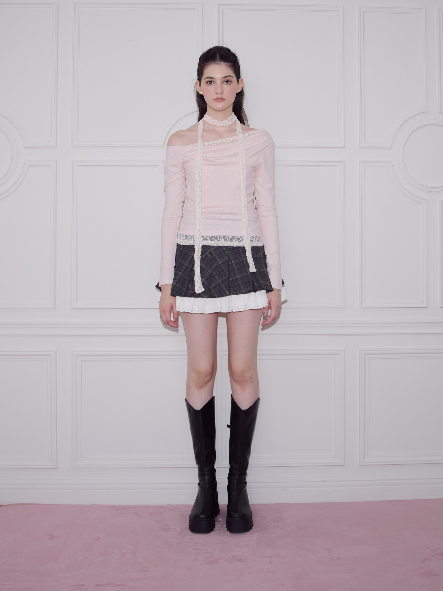 トリートユアセルフ Ribbon pleats frill mini skirt Ribbon pleats frill mini skirt – Treat Ürself