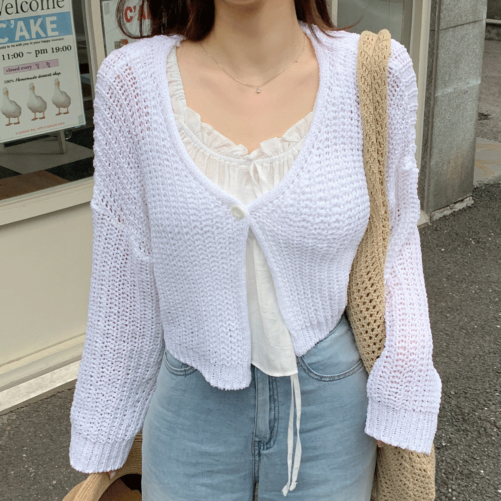 専用です。 Mohair See-through Cardigan Set - Ivory | ファッション通販サイト NUGU