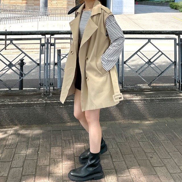 ショートトレンチコート | ファッション通販サイト NUGU