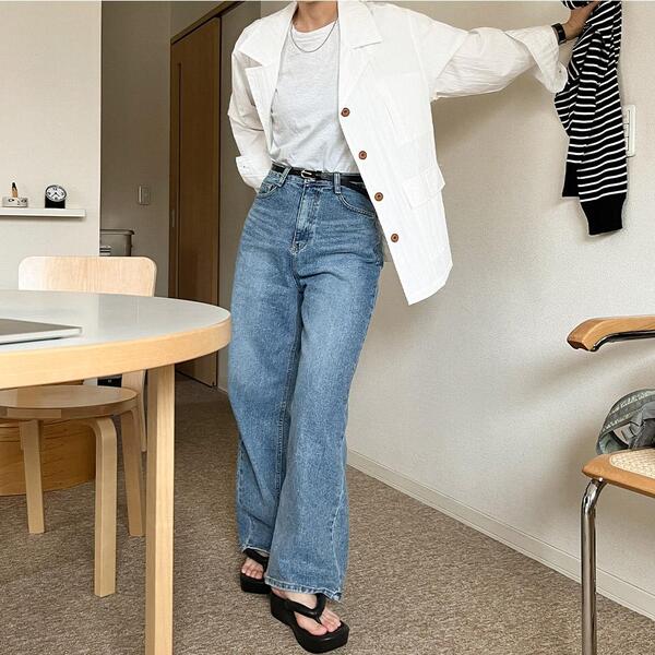 ルーズワイドデニムパンツ | ファッション通販サイト NUGU