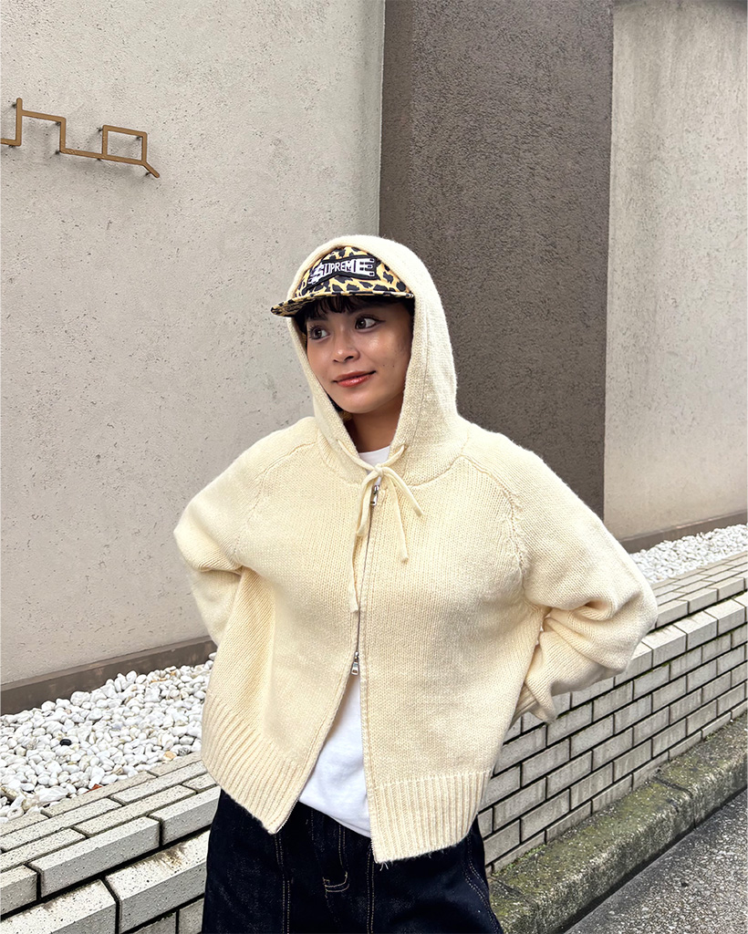 フードニットジップアップ | ファッション通販サイト NUGU