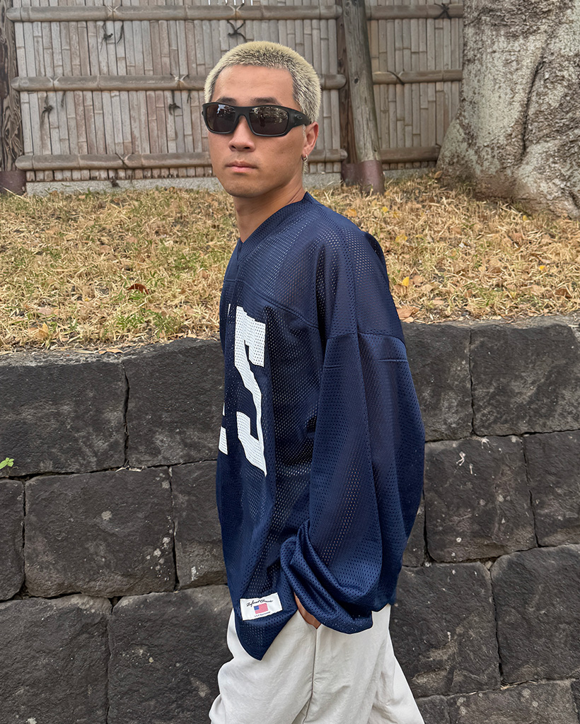 フットボールシャツ　エルボーパッチ vintage 90s 00s ORVIS L/S Football T-shirt オービス 長袖