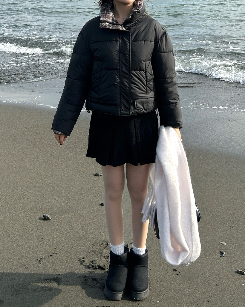 wool rich 短丈　ダウンジャケット　ドローコード ドローコードショートダウンジャケット | ファッション通販サイト NUGU