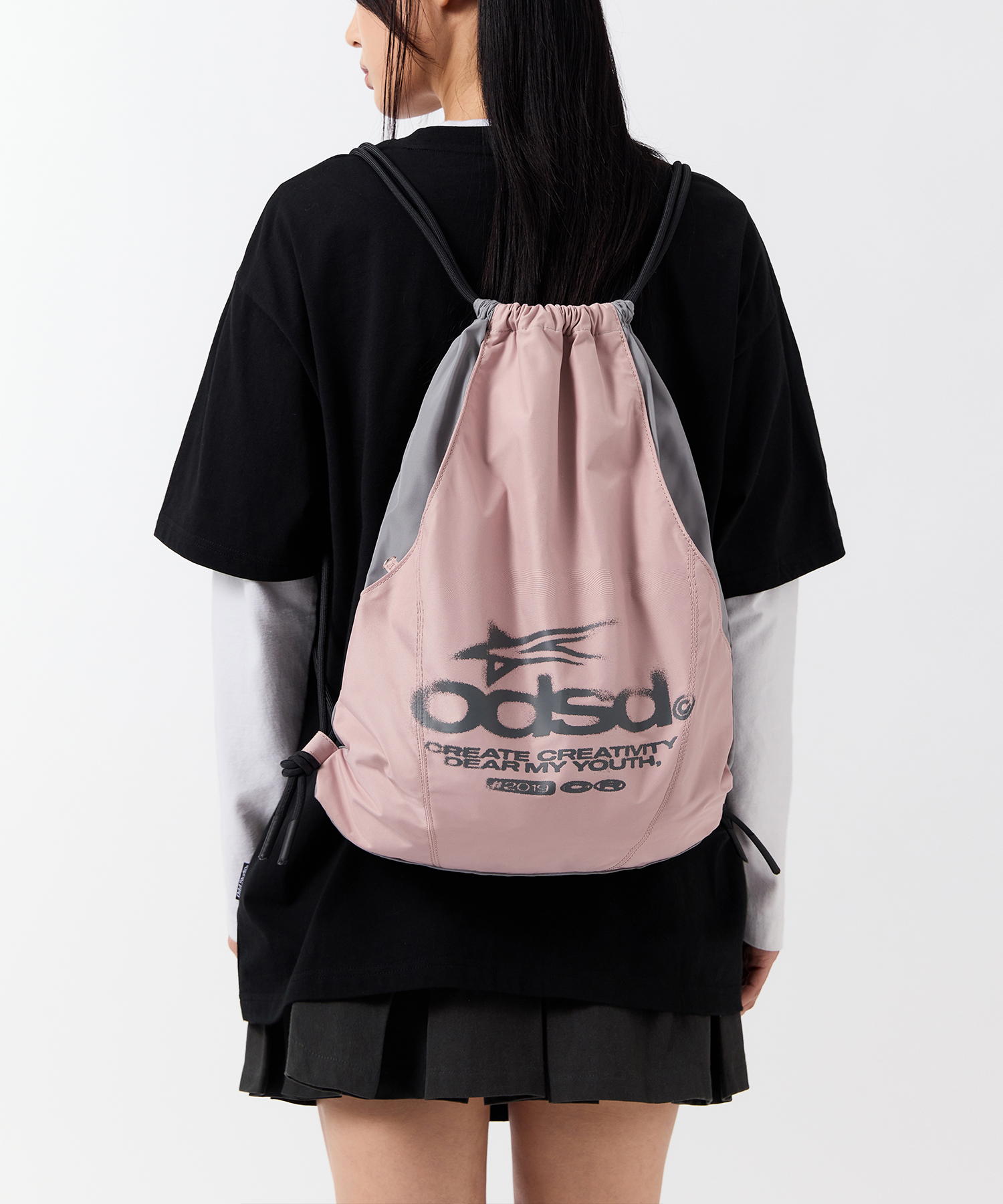 Odsd Curved Sporty String Bag - PINK | ファッション通販