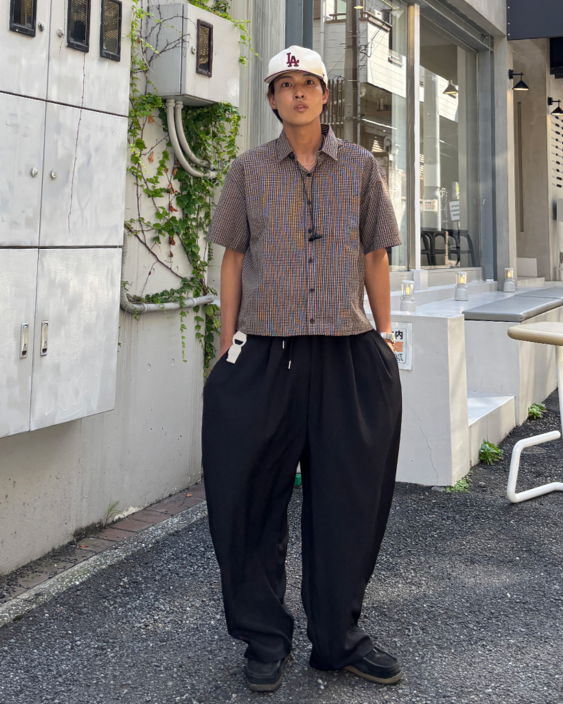 ユニセックス）ダブルピンタック バルーンスラックス | ファッション