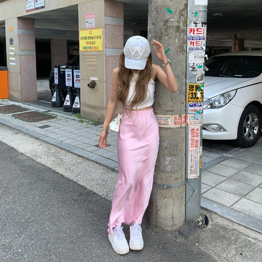 ロングサテンスカート | ファッション通販サイト NUGU