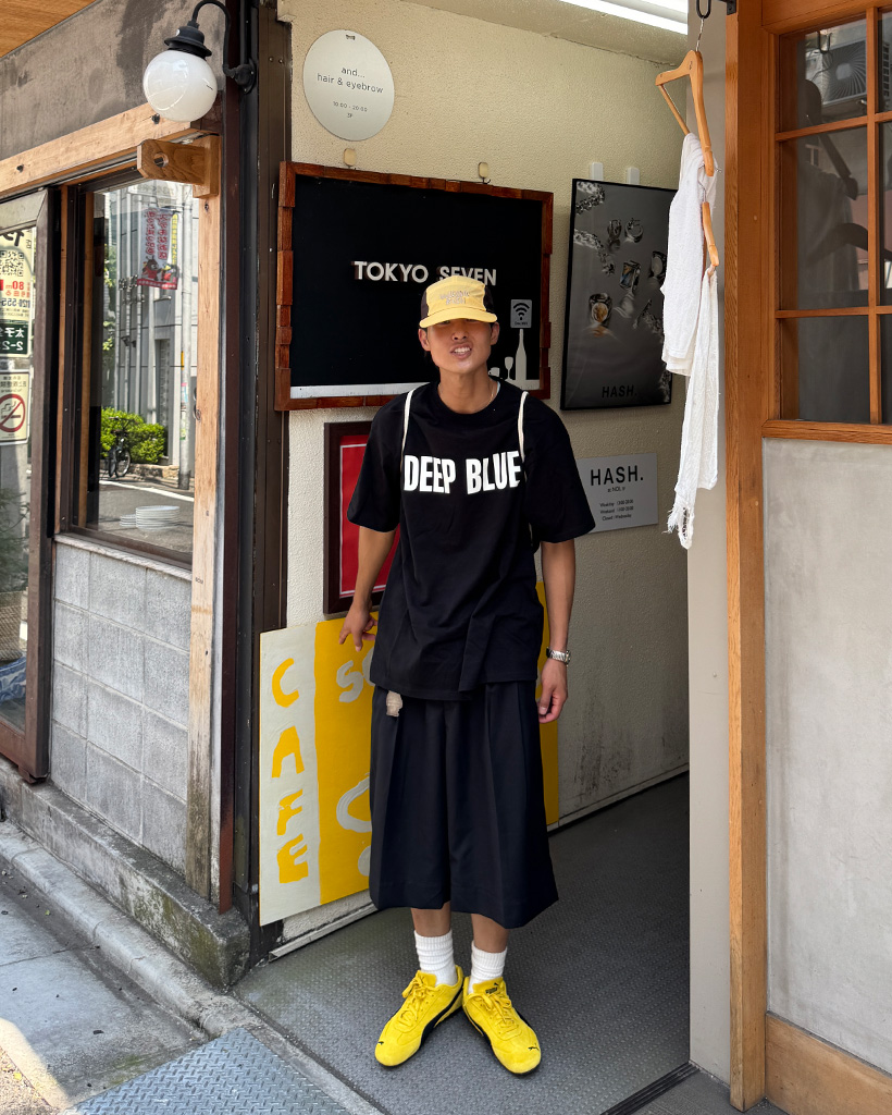 disemBySiik スカーフ付きハーフスリーブシャツ（ブラック） disemBySiik スカーフ付きハーフスリーブシャツ（ブラック