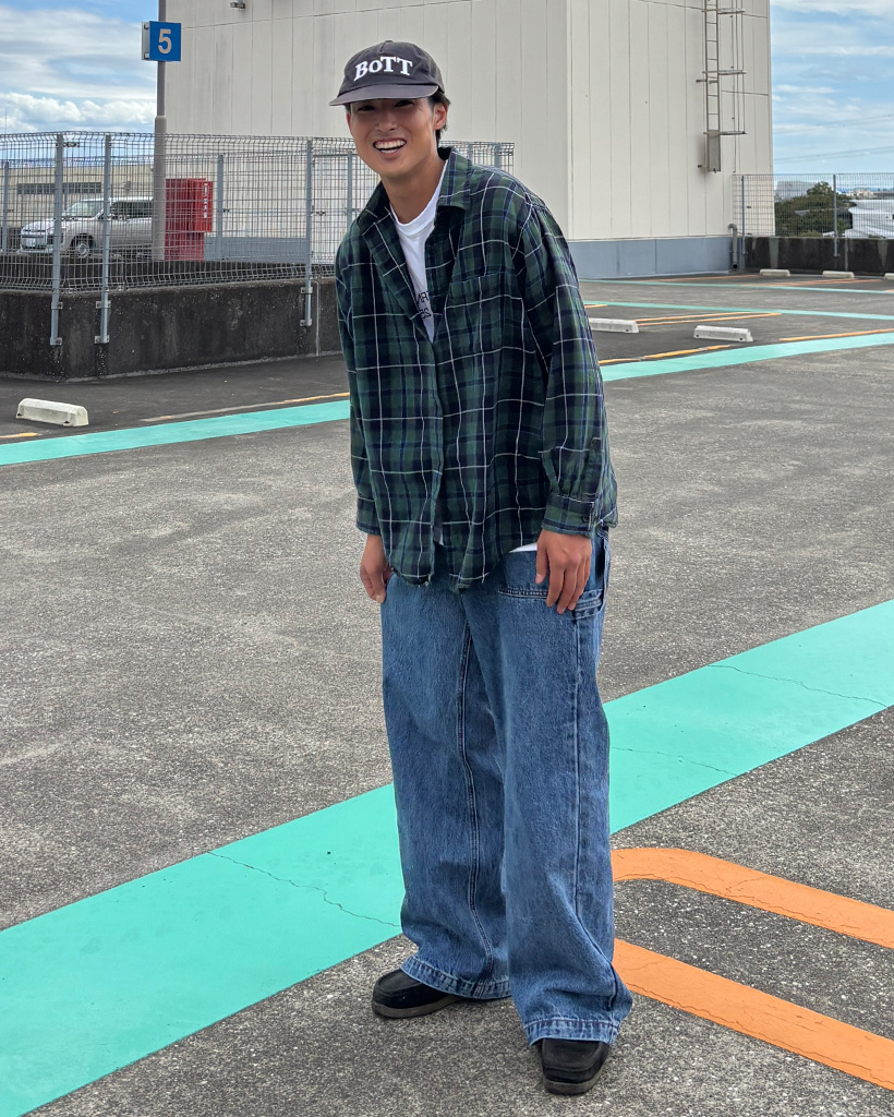 ユニセックス) ルーズフィットカーペンターデニムパンツ