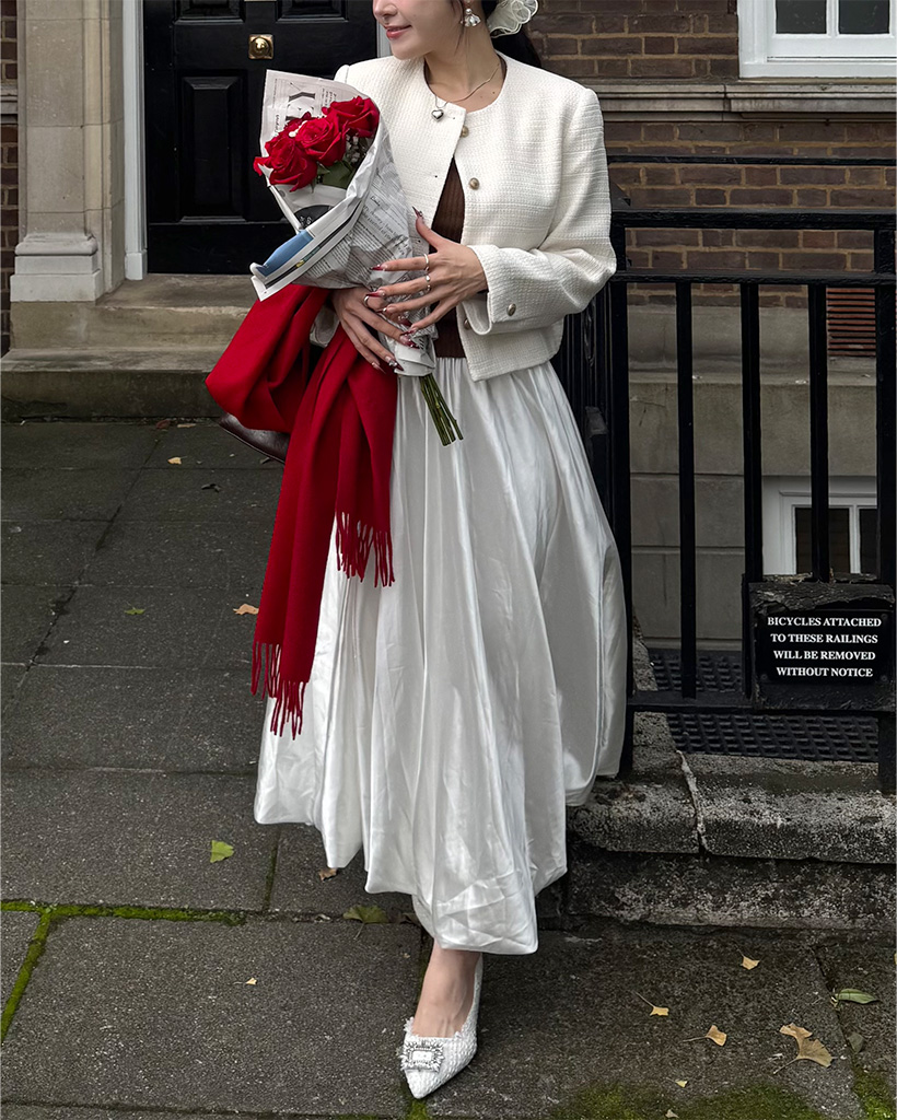 サテンバルーンロングスカート | ファッション通販サイト NUGU