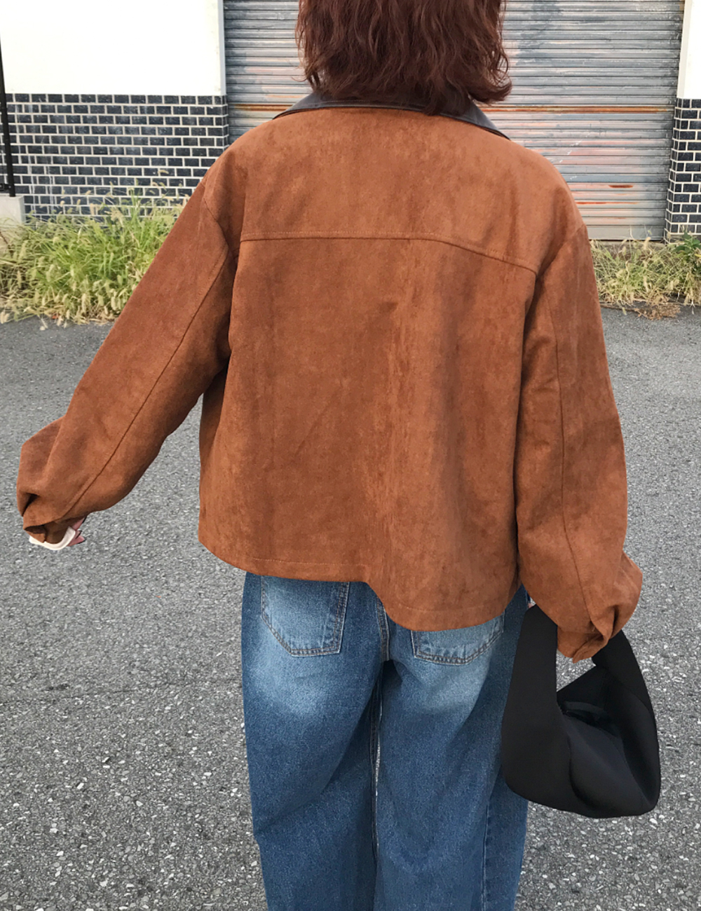 レザーカラースエードジャケット | ファッション通販サイト NUGU