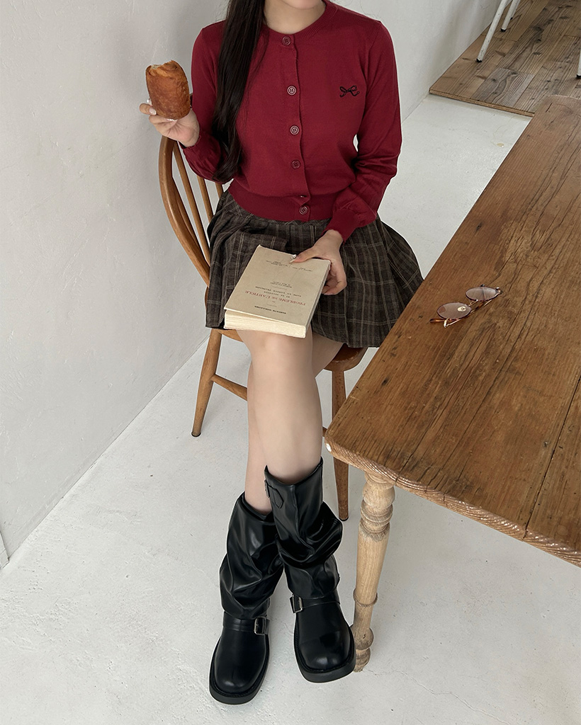 バックルラウンドミドルブーツ | ファッション通販サイト NUGU