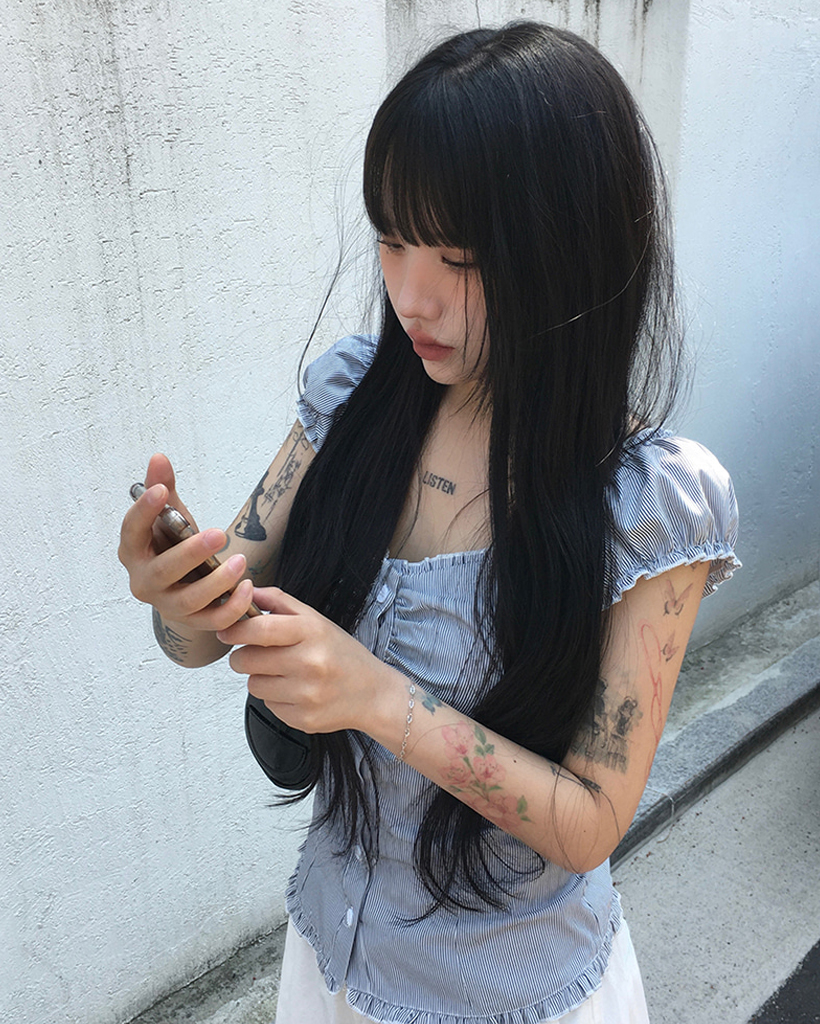 NARU(ナル) 先染めシャーリングストライプ2WAYプルオーバー